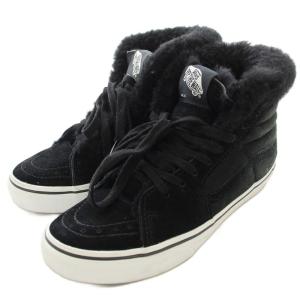 sacai コラボ スニーカー SK8-HI V38ih スエード ムートン ハイカット 24cm 黒