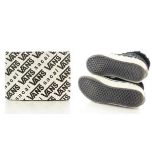 VANS sacai コラボ スニーカー SK8-HI V38ih スエード ムートン ハイカット 24cm 黒