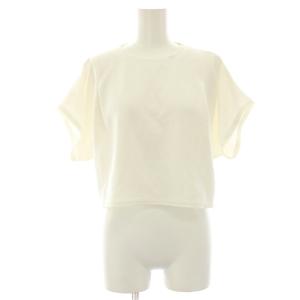24SS タックショートトップ カットソー Tシャツ 半袖 36 白 ホワイト 0324242084 /HN