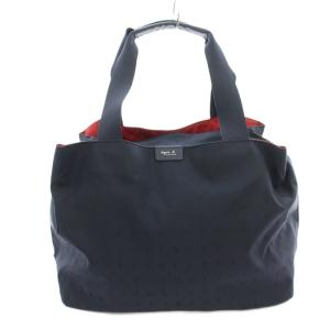 ボストンバッグ ロゴ ナイロン ショルダーバッグ 2WAY ネイビー 紺 /G