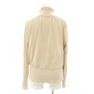 ADORE ニット セーター ハイネック 長袖 フリル 38 ベージュ 531-8270805 /YT JS