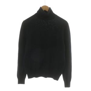 ニット セーター タートルネック プルオーバー 長袖 46 ブラック NM0055 /NQ