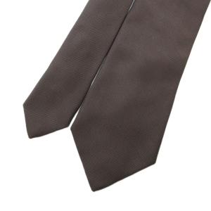 MAKER'S SHIRT 鎌倉 美品 ネクタイ フォーマル レギュラータイ シルク 茶 ブラウン /BS