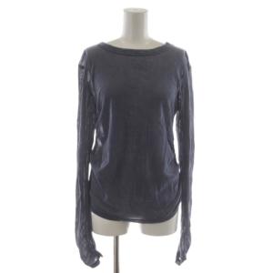 24AW シャーリングベロアチュールトップス カットソー 長袖 F 紺 ネイビー 164520008 /RR