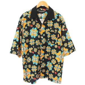 PUNK DRUNKERS COSPLAYGIRL SHIRT シャツ オープンカラー 半袖 総柄 XL