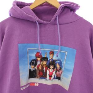 Rolling Cradle 幽遊白書 集合 HOODIE スウェット トレーナー 裏起毛 長袖 XL 紫 /TK