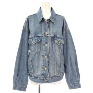 90S トラッカージャケット デニムジャケット ジージャン Gジャン USED加工 S ブルー A17430004