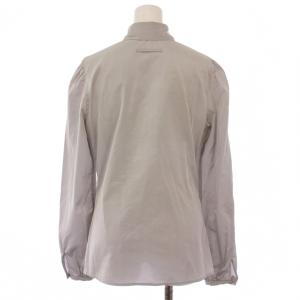 Jean Paul GAULTIER FEMME ボタンダウンシャツ ブラウス 長袖 レギュラーカラー シルク混 10 グレー /BB