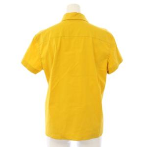 PRADA SPORT シャツ 半袖 ハーフボタン 黄色 /TK