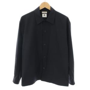 コマツ KOMATSU パック PACK オーバー フォルムシャツ 長袖 M 紺 ネイビー 1211-174-8037