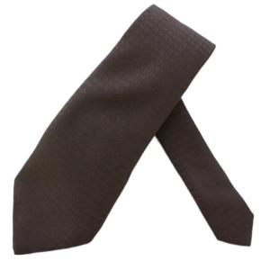 ネクタイ 総柄 シルク フランス製 カーキ /BM OH