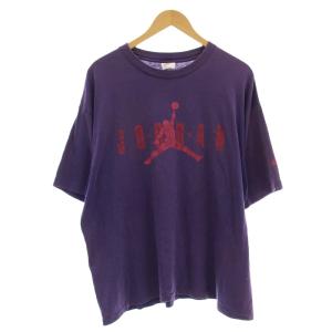 80s 90s USA製 ヴィンテージ Tシャツ JORDAN L パープル