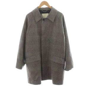 ステンカラーコート グレンチェック 36 グレー G232MO1108EXAFC