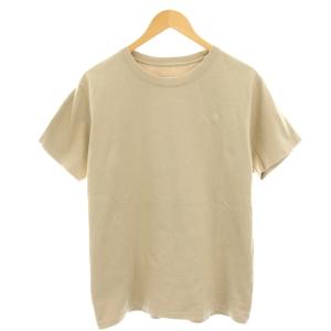 ショートスリーブヌプシコットンティー Tシャツ カットソー ロゴ刺繍 半袖 XL ベージュ NTW32248