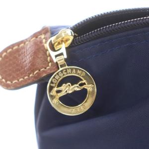 Longchamp ル プリアージュ ハンドバッグ トートバッグ ショルダーバッグ ナイロン レザー 紺 ネイビー 茶 ブラウン