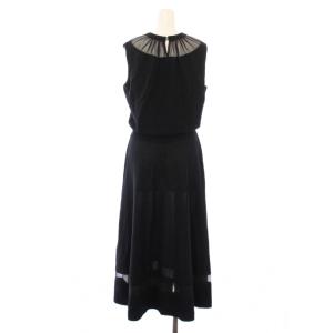 ANAYI 24SS フレアワンピース 36 ブラック