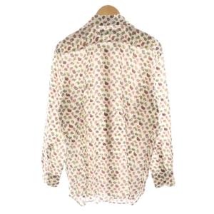 ETRO シャツ 長袖 総柄 ペイズリー柄 コットン 43 マルチカラー 白 ホワイト 赤 レッド 緑 グリーン