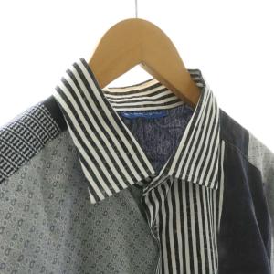 ETRO シャツ ストライプ 長袖 ペイズリー ブラック ホワイト 152-1K316-3067 /NQ