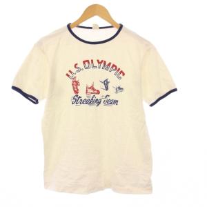 Tシャツ カットソー 半袖 ロゴ M ホワイト /KH