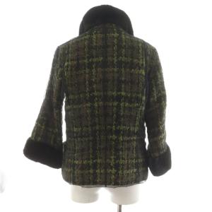 LOUIS VUITTON ジャケット チェック柄 ブラック グリーン
