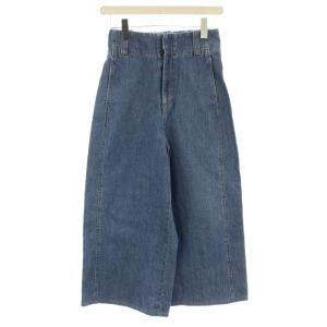 23SS オーガニックコットンデニム ワイドクロップドパンツ 12-04-31-04136 ジーンズ 32