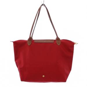 Longchamp ルプリアージュ トートバッグ ハンドバッグ ナイロン レザー 赤 1899089545 /BM