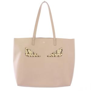 バッグバグズ モンスターアイ トートバッグ パイソン グレージュ 8BH335