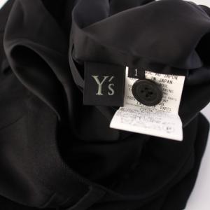 Y's ヨウジヤマモト ロングスカート フレア ウール 1 ブラック YX-S24-117 /KH