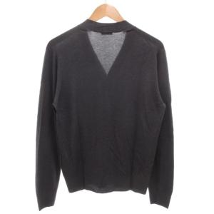 Cruciani カーディガン ニット 長袖 薄手 ダークグレー /GV