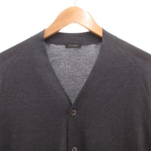 Cruciani カーディガン ニット 長袖 薄手 ダークグレー /GV