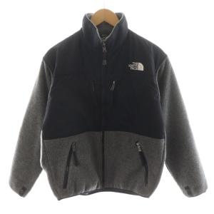 デナリ アルマディラ フリースジャケット ロゴ M グレー 黒 ブラック NL3205 /AN15