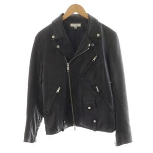 シープ ダブル ライダースジャケット 羊革 アウター M 黒 ブラック 1225-199-6945 /AN16