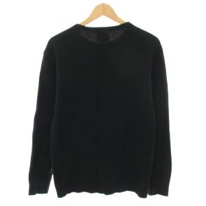 BEAMS サーマルカットソー ワッフルTシャツ ロンT クルーネック 長袖 L 黒 ブラック 11-14-0656-103