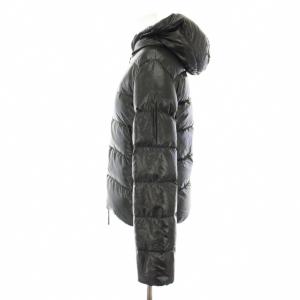 DUVETICA ティア Thia ダウンジャケット アウター フード ナイロン 38 黒 ブラック D.910.01-1035R