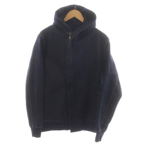 riders parka デニムパーカー ジップアップ L 紺 ネイビー dj06v /AN12