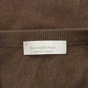 Ermenegildo Zegna ニット セーター 長袖 Vネック カシミヤ XS 茶 ブラウン /AN11