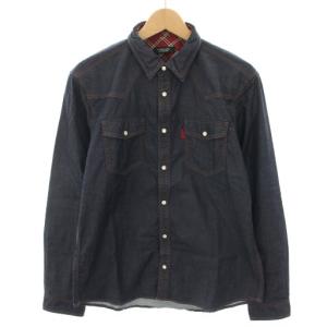 ウエスタンシャツ 長袖 3 紺 ネイビー D1M07-106-28 /YT