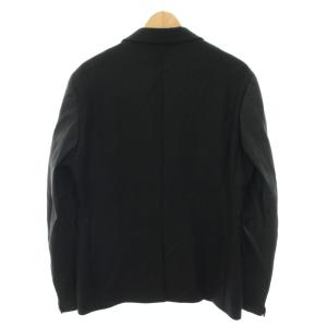 DIESEL テーラードジャケット シングル 裏地迷彩柄 50 黒 ブラック /YT