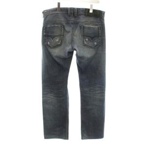DIESEL SAFADO デニムパンツ ジーンズ スリム ストレート ボタンフライ ダメージ加工 W33 L32 インディゴ