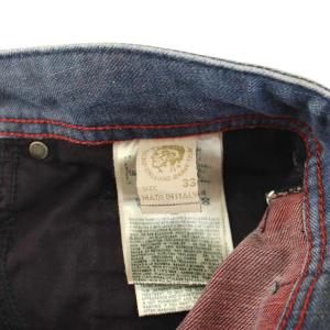 DIESEL SAFADO デニムパンツ ジーンズ スリム ストレート ボタンフライ ダメージ加工 W33 L32 インディゴ