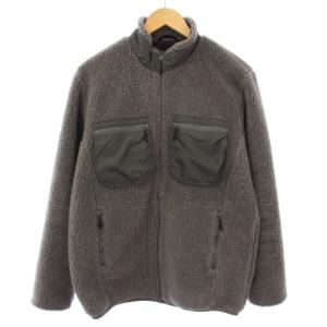 ボアフリースジャケット ジップアップ S グレー DHUSJC34 /TK