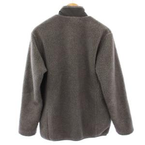 DESCENTE ボアフリースジャケット ジップアップ S グレー DHUSJC34 /TK