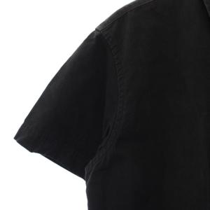 BRU NA BOINNE SC グランパシャツ 半袖 M 黒 4466 /TK