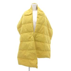中綿ストール 大判 無地 黄 イエロー /JS