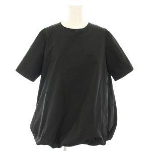 アール R 23SS シルクタフタトップス プルオーバー シャツ ブラウス 半袖 バルーン 絹 シルク混