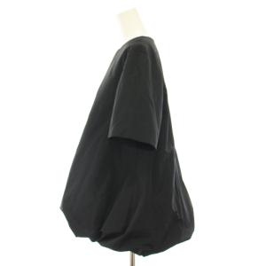 23区 アール R 23SS シルクタフタトップス プルオーバー シャツ ブラウス 半袖 バルーン 絹 シルク混