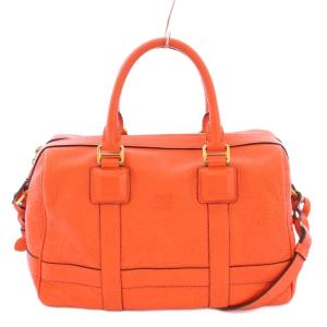パセオ 2WAY ハンドバッグ アナグラム オレンジ