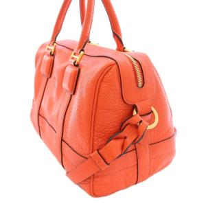 LOEWE パセオ 2WAY ハンドバッグ アナグラム オレンジ