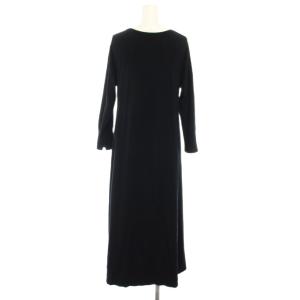 23区 22AW ニットワンピース ロング 長袖 38 黒 ブラック OPWONA6351 /YT