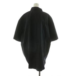 Shinzone WIDESLEEVESHIRT コットンワイドスリーブシャツ ブラウス 半袖 34 ブラック 22MMSBL10